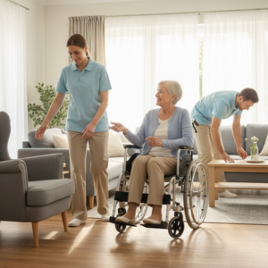 widen doors or rearrange furniture